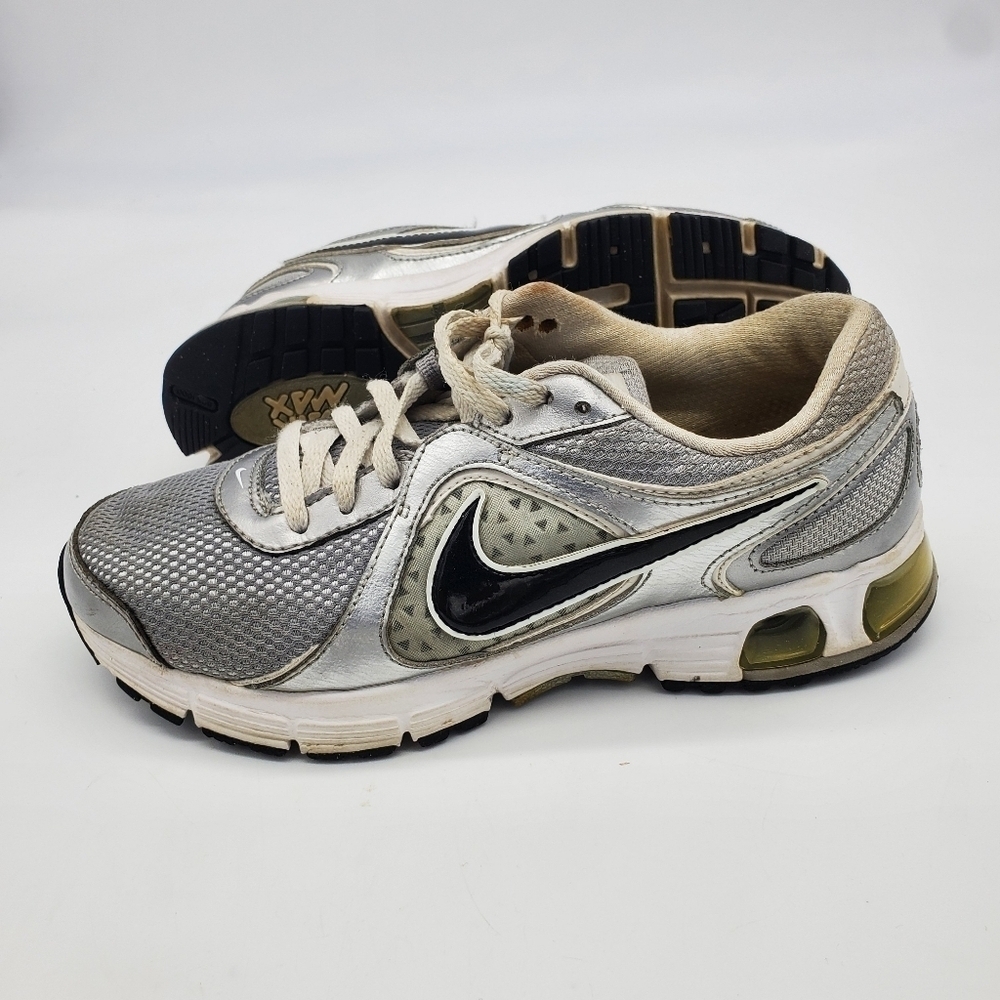 Nike Shoes Youth 6.5 Women 8 Air Max Run Lite +2 Gray Black Running - Picture 9 of 12